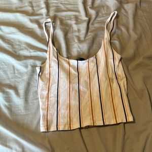 striped crop tank